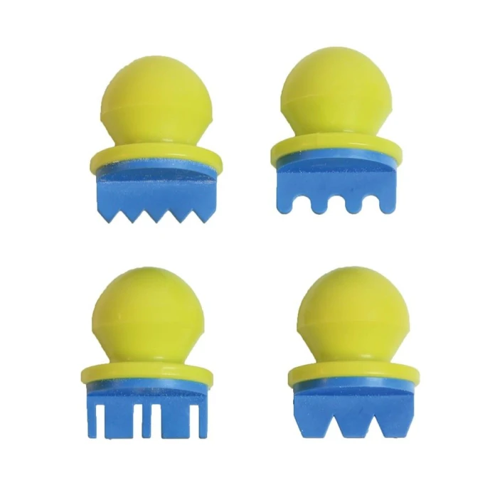 Mini pinceaux boules par 4