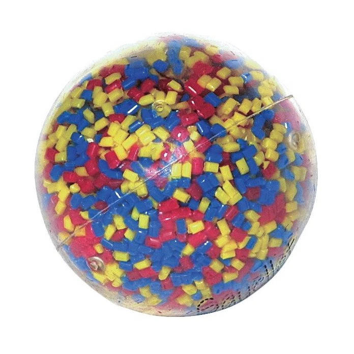 Balle à grains multicolores
