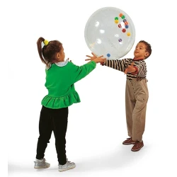 Ballon activité transparent 50 cm