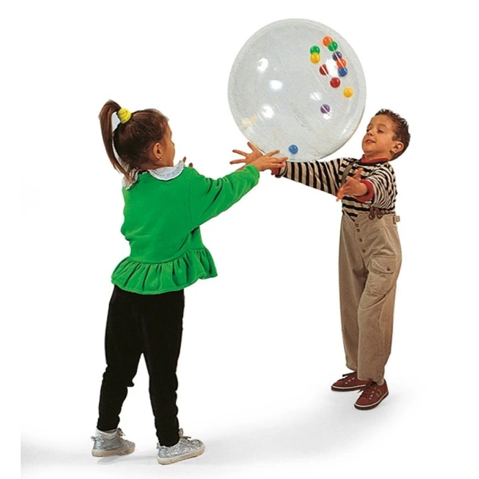 Ballon activité transparent 50 cm