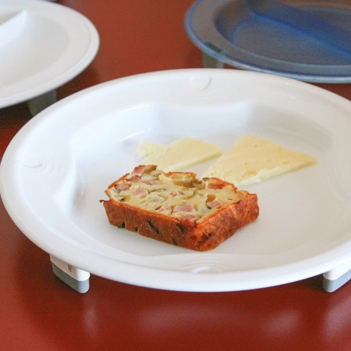 Assiette anti-dérapante