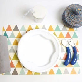 Assiette anti-dérapante