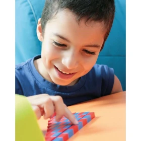 Barres rouges et bleues Montessori