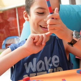 Barres rouges et bleues Montessori