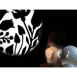 Animation fleurs pour projecteur de l'espace