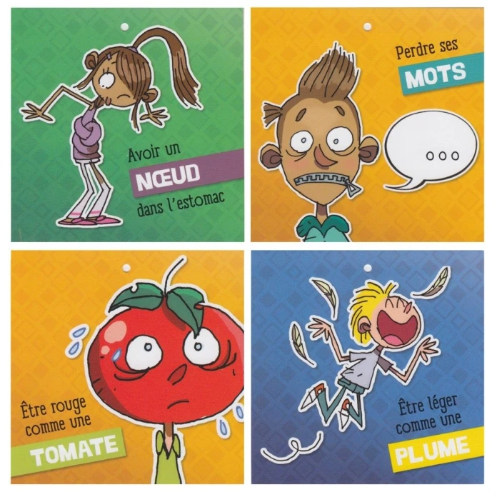 Cartons des sensations physiques