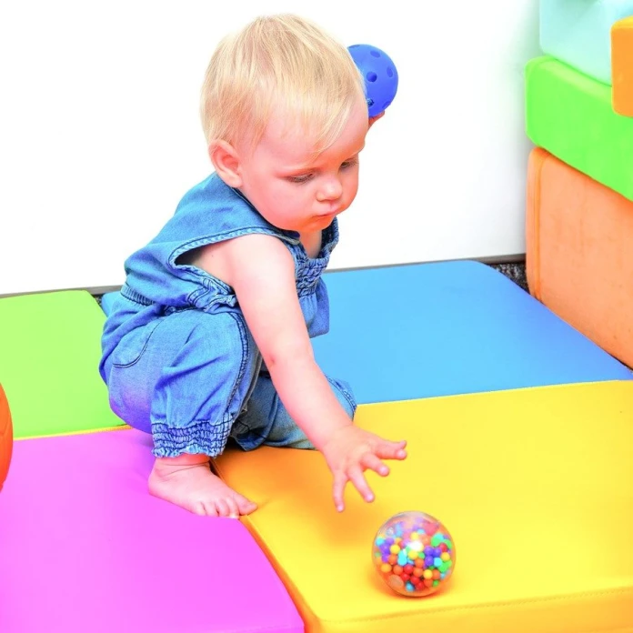 Balle à billes multicolore