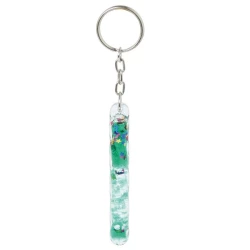 Porte-clés baguette gel pailleté