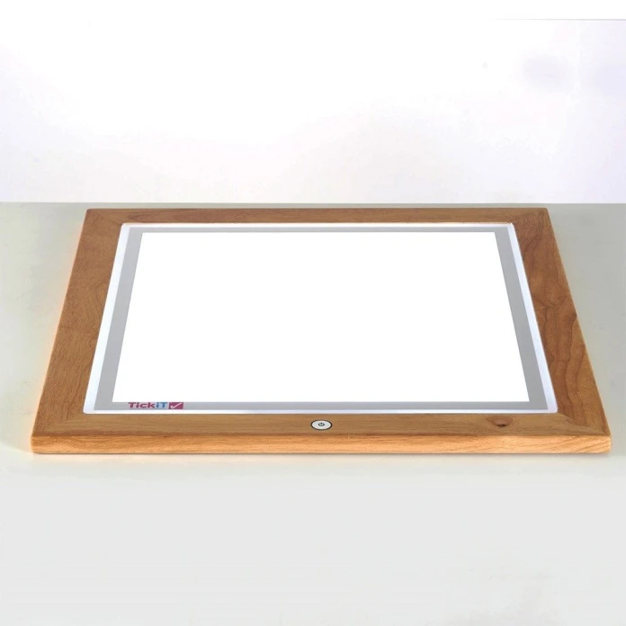 Console bois avec table lumineuse