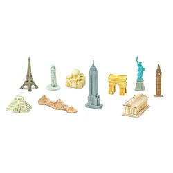 Figurines monuments autour du monde