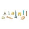 Figurines monuments autour du monde