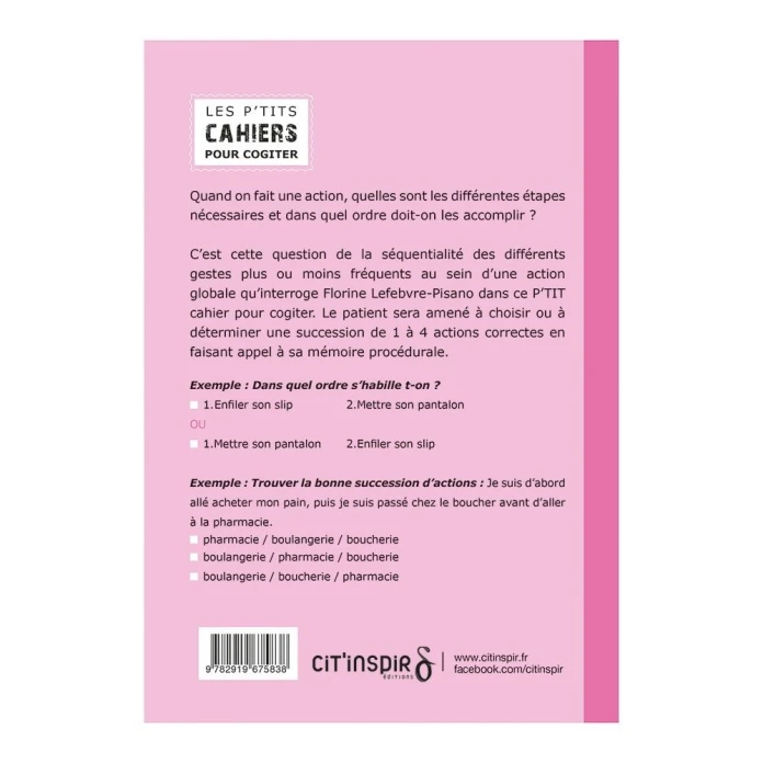 Les p’tits cahiers pour cogiter – n°6 organisons-nous