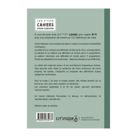 Les p’tits cahiers pour cogiter – n°5 définitions en rafale