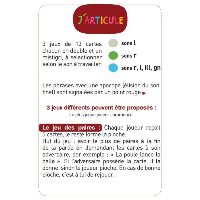 J'articule les sons r-l-ill-gn