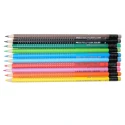 Crayons de couleur grip par 10