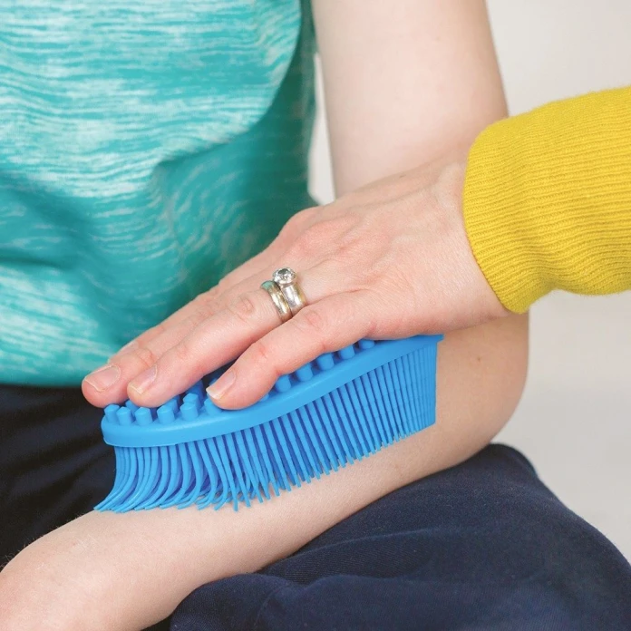 Brosse silicone sensorielle