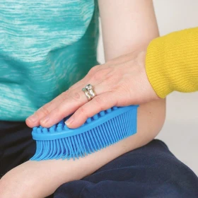 Brosse silicone sensorielle