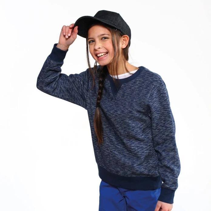 Casquette denim lestee