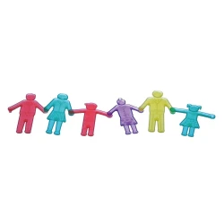 Personnages silicone colorés