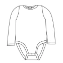 Body tee-shirt manches longues - Bleu