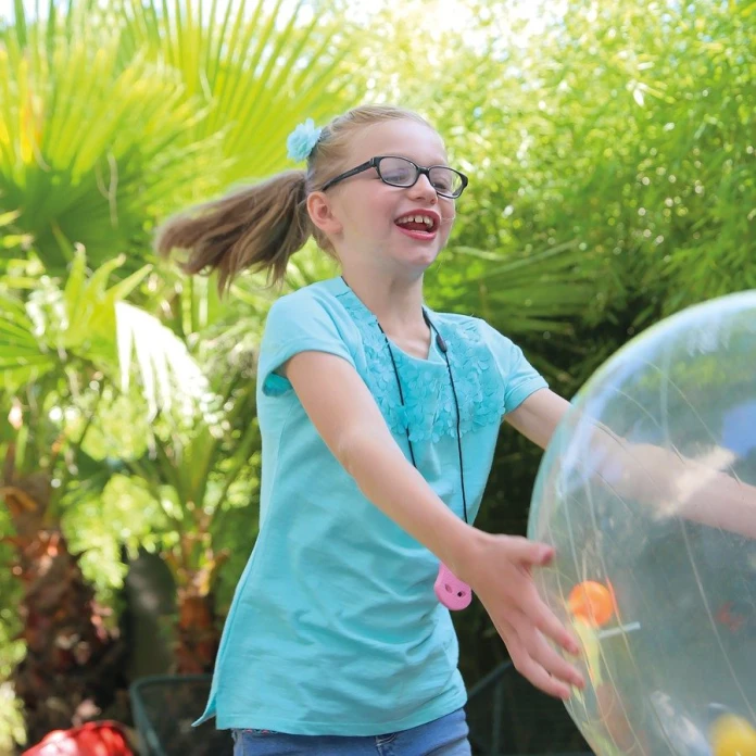 Ballon activité transparent 50 cm