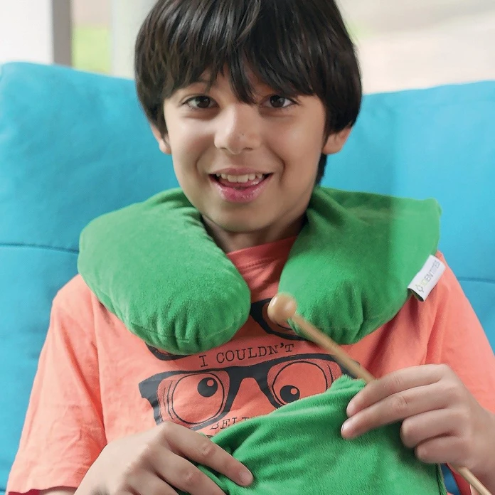 Coussin de nuque chauffant lesté
