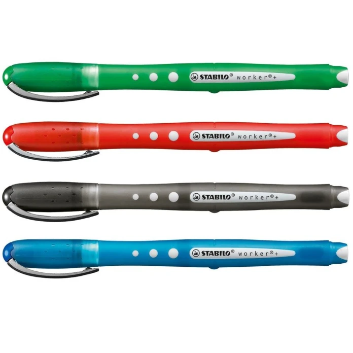 Stylo roller couleurs par 4