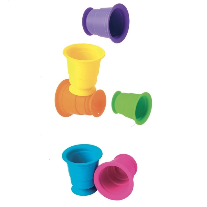 Gobelets d’empilage ventouse par 6