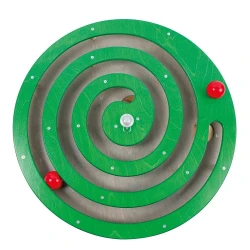 Jeu mural rond avec spirale - vert