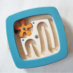 Jeu mural mini labyrinthe - bleu