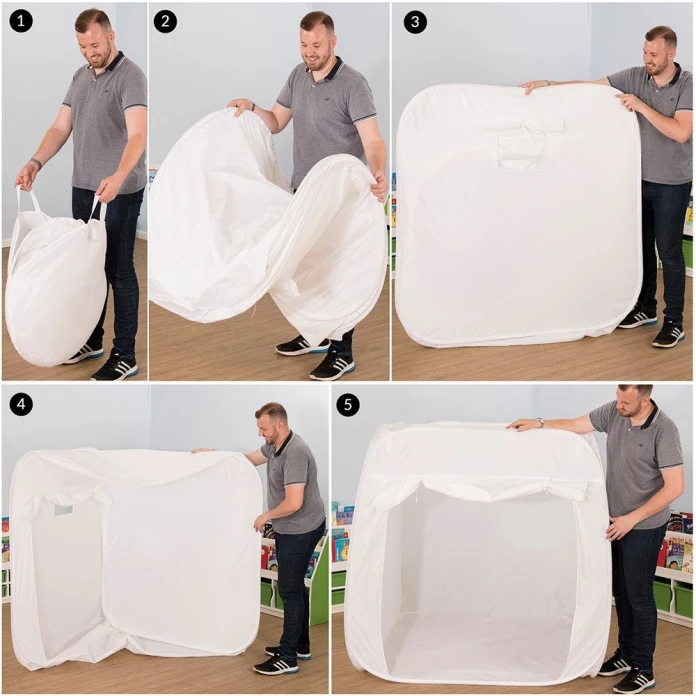 Pop-up espace sensoriel blanc