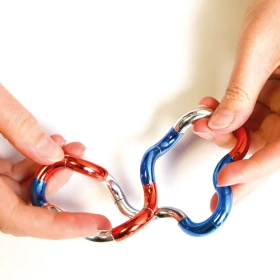 Fidget tangle - effet métal