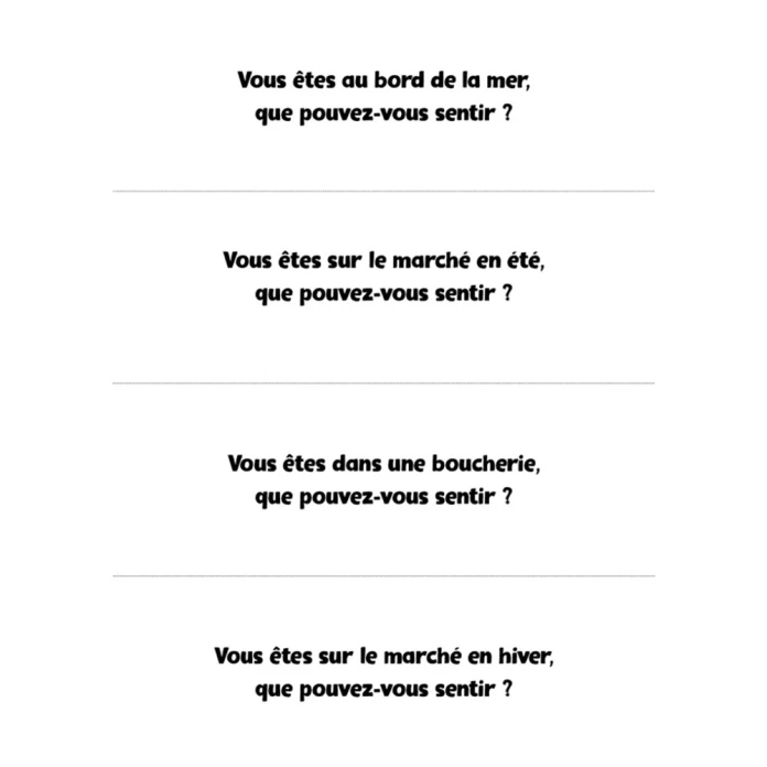 Atelier olfaction - Voyage au pif