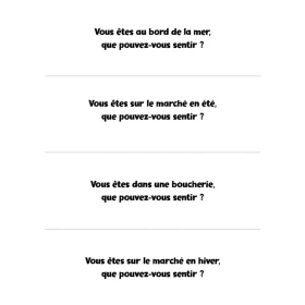 Atelier olfaction - Voyage au pif