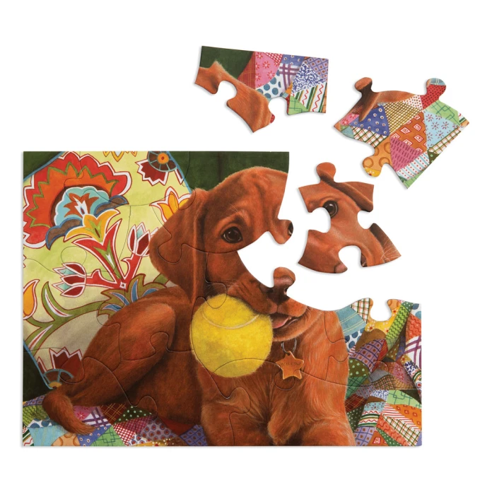 Puzzles ergonomiques - chiot - 13 pièces
