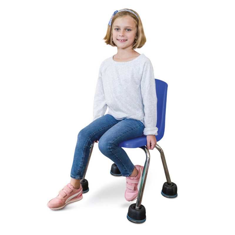Siège Sensoriel Wiggle Empilable Pour Enfants Lilypad - Coussin Wobble Noir 16"x16"x6" Neuf