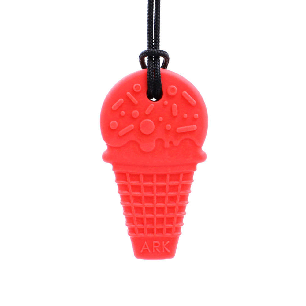 Collier à Mâcher Sensoriel - 2 Pièces En Silicone Sans BPA, Pour Enfants Et Adultes TDAH, Autisme, Gestion Du Stress