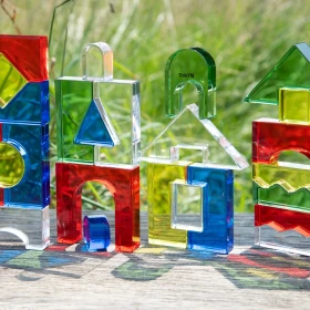 Kit cubes acryliques colorés