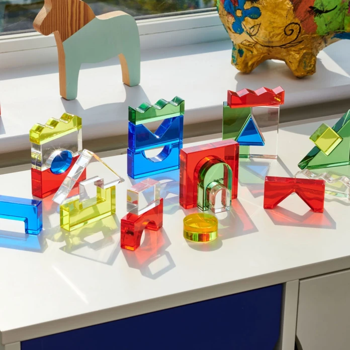 Kit cubes acryliques colorés