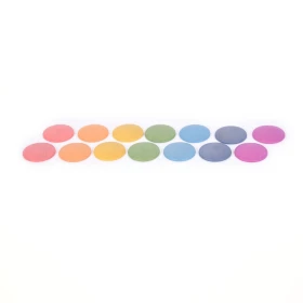 Anneaux en bois arc-en-ciel