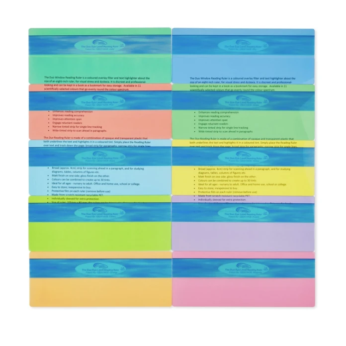 Règles de lecture colorées - surligner x 10