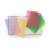 Couvre-feuilles transparents colorés x 10