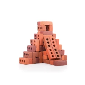 Petites briques de construction naturelles