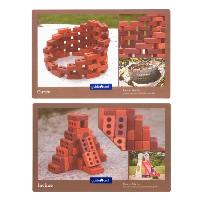 Petites briques de construction naturelles