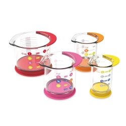 Rainbow fraction : tasses à mesurer - liquide x 4
