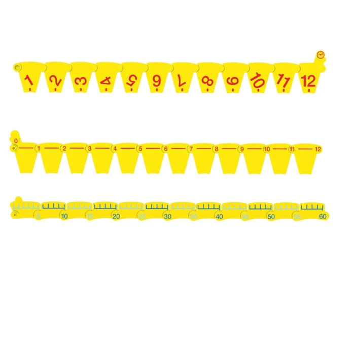 Horloge numberline 24h