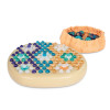 Jeu Créatif Miniland Pierre Mandala - Perles Colorées Et Pierre De Rivière Pour Enfants, Favorise La Concentration