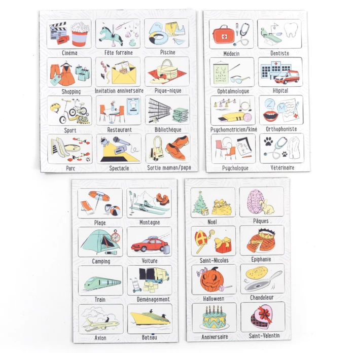 Toutes les activités (magnets soins, fêtes, voyages, sorties, activités)