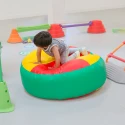 Pouf sensoriel rond