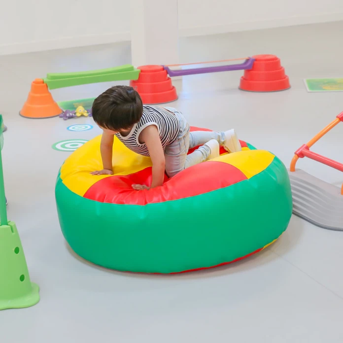 Pouf sensoriel rond